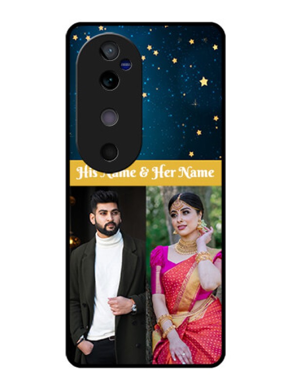 Custom Vivo V40 5G Custom Glass Phone CaseGalaxy Stars Backdrop Design