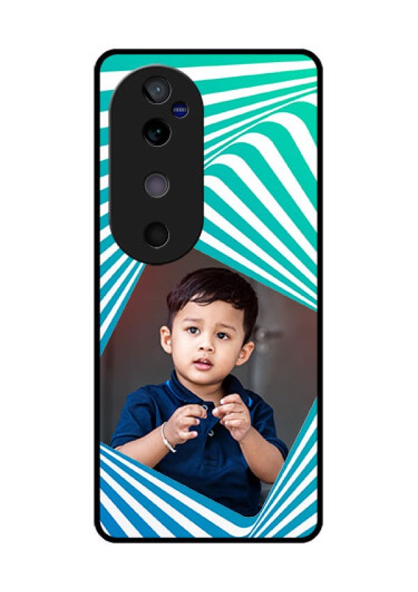Vivo V40 5G Custom Glass Phone CaseAbstract Spiral Design