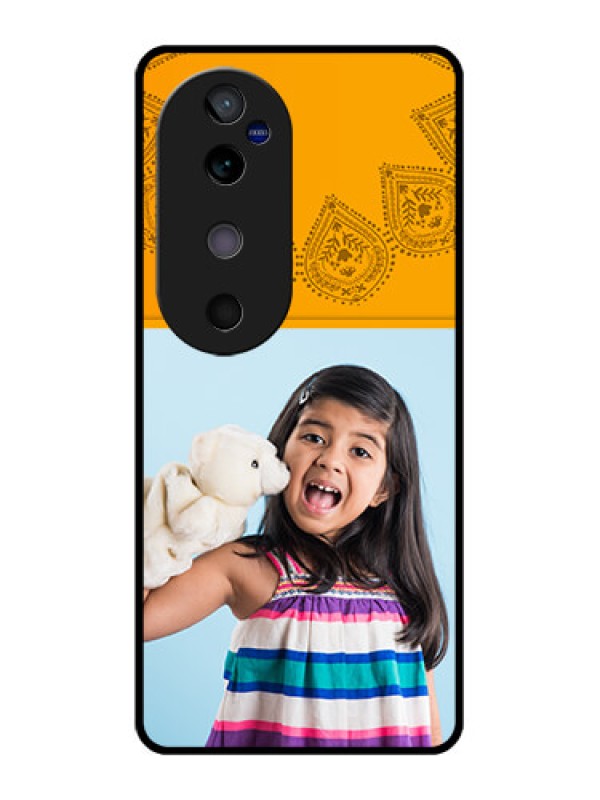 Custom Vivo V40 5G Custom Glass Phone CasePhoto Wedding Design