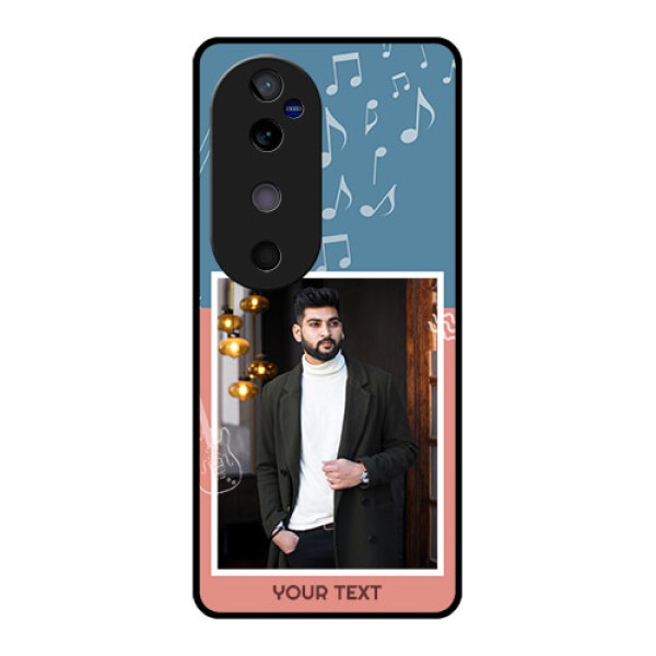 Vivo V40 5G Custom Glass Phone CaseWith Color Musical Note Design Vivo V40 5G Custom Glass Phone CaseWith Color Musical Note Design