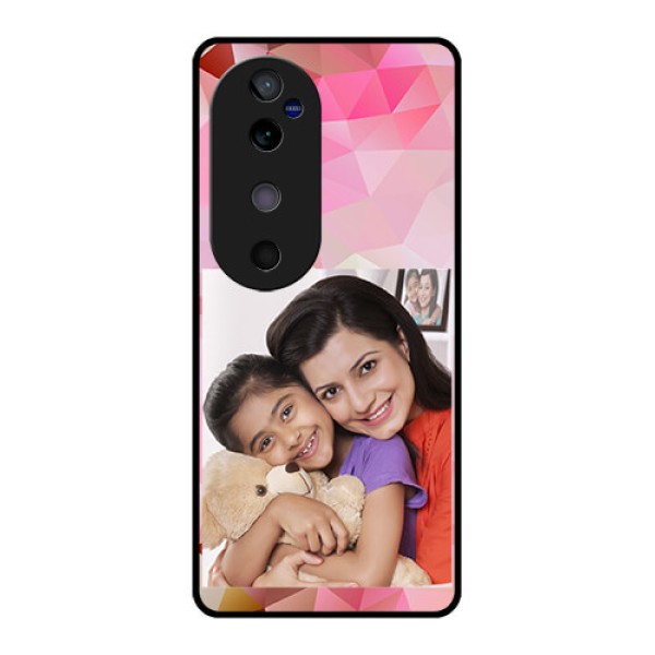 Vivo V40 5G Custom Glass Phone CaseAbstract Triangle Design Vivo V40 5G Custom Glass Phone CaseAbstract Triangle Design