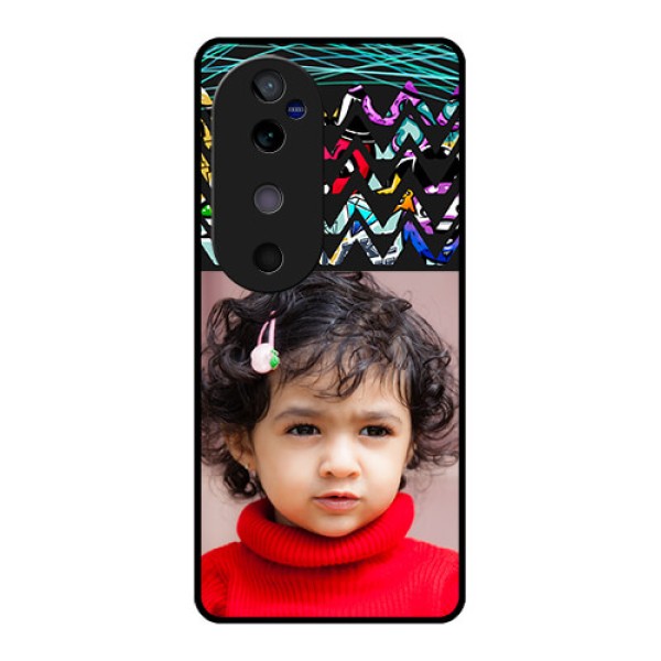 Vivo V40 5G Custom Glass Phone CaseNeon Abstract Design