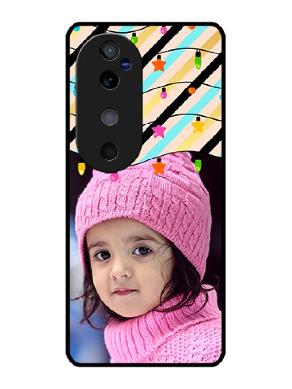 Custom Vivo V40 5G Custom Glass Phone CaseLights Hanging Design