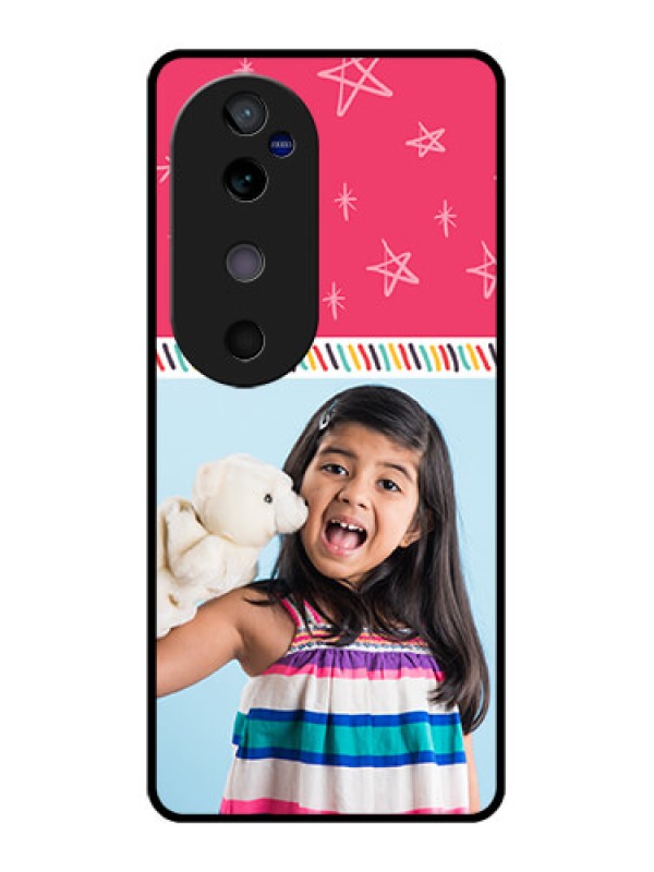 Custom Vivo V40 5G Custom Glass Phone CaseLine Art Design