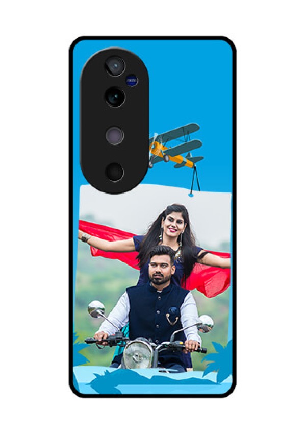 Vivo V40 5G Custom Glass Phone CaseTraveller Design