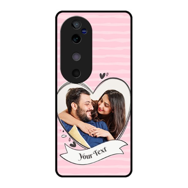 Vivo V40 5G Custom Glass Phone CaseVintage Heart Design Vivo V40 5G Custom Glass Phone CaseVintage Heart Design