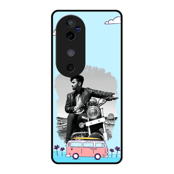 Vivo V40 5G Custom Glass Phone CaseTravel and Adventure Design