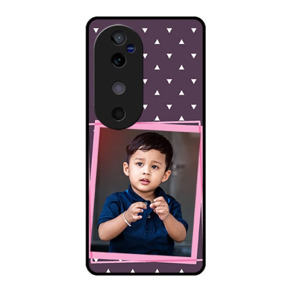 Vivo V40 5G Custom Glass Phone CaseTriangle Pattern Dotted Design Vivo V40 5G Custom Glass Phone CaseTriangle Pattern Dotted Design