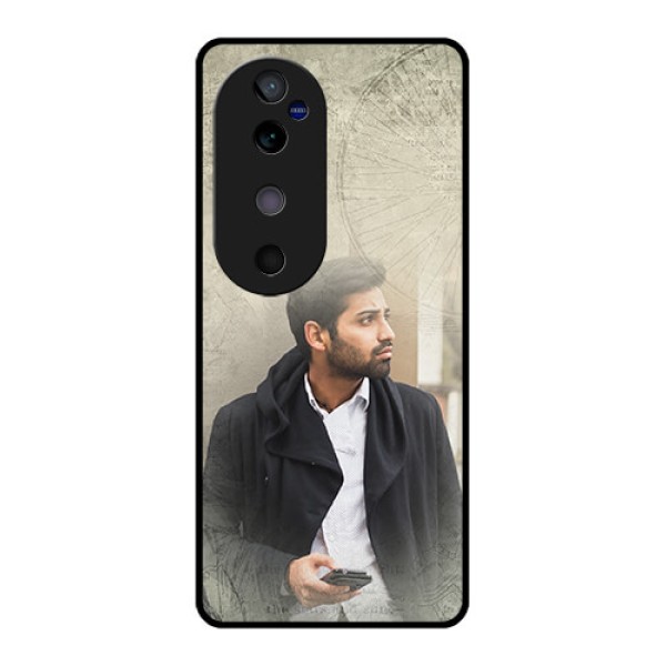 Vivo V40 5G Custom Glass Phone CaseWith Vintage Design