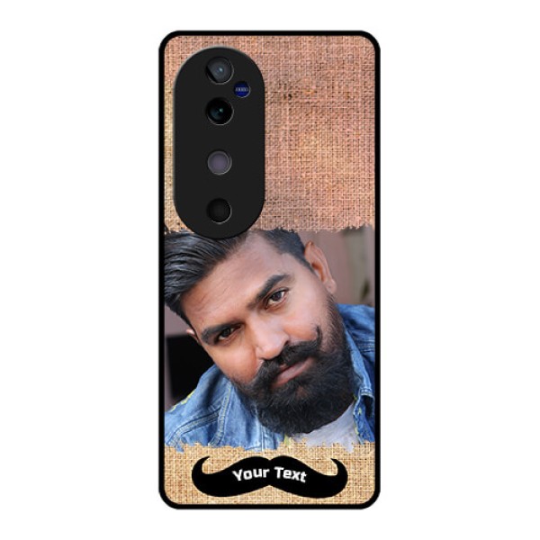 Vivo V40 5G Custom Glass Phone CaseWith Texture Design