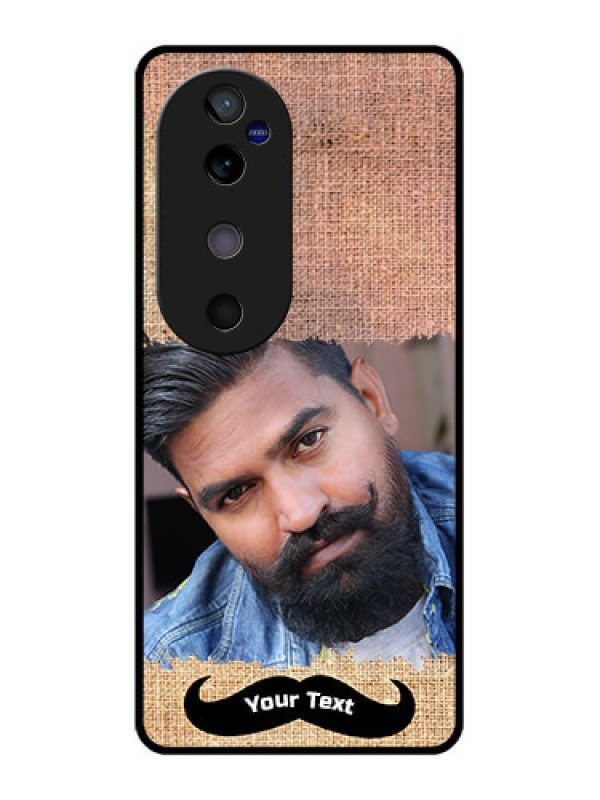 Custom Vivo V40 5G Custom Glass Phone CaseWith Texture Design