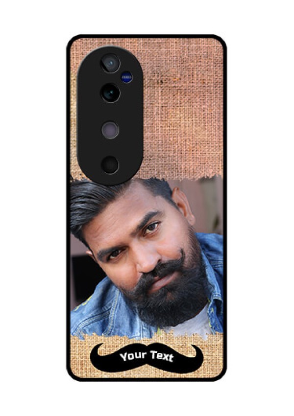 Vivo V40 5G Custom Glass Phone CaseWith Texture Design