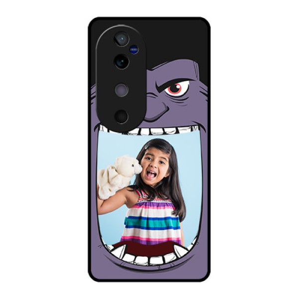 Vivo V40 5G Custom Glass Phone CaseAngry Monster Design