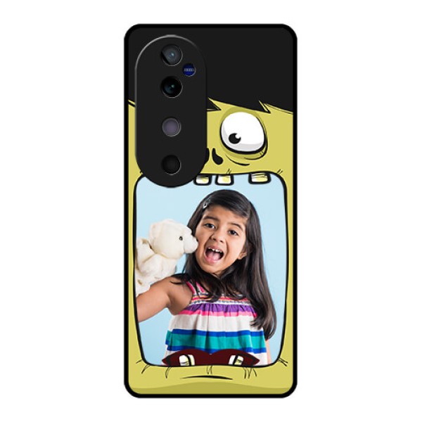 Vivo V40 5G Custom Glass Phone CaseCartoon Monster Back Case Design