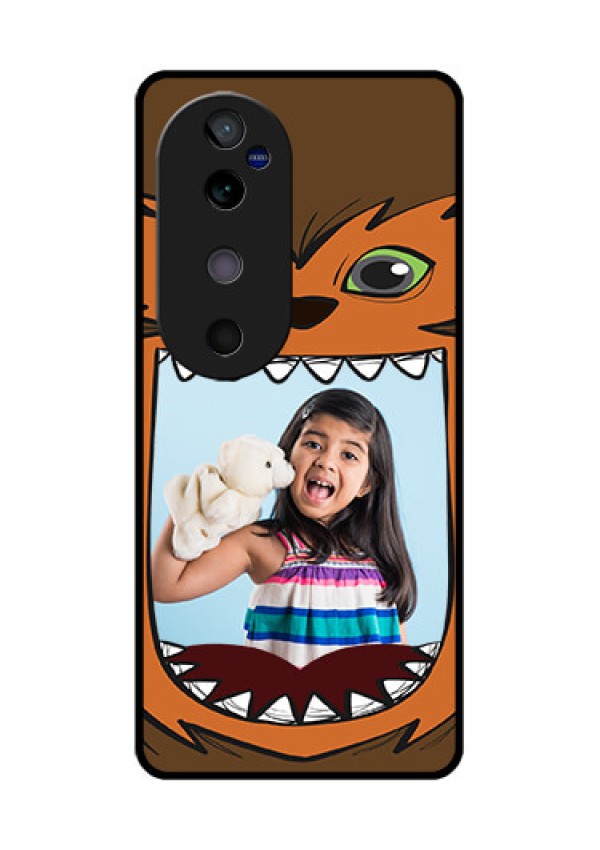 Vivo V40 5G Custom Glass Phone CaseOwl Monster Back Case Design