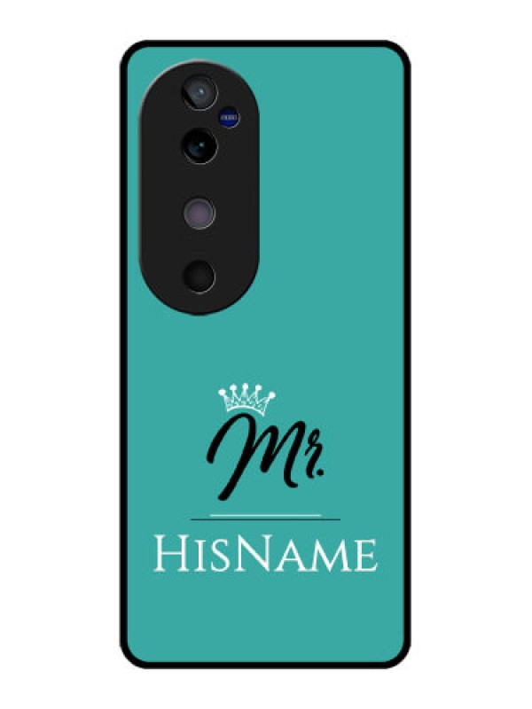 Custom Vivo V40 5G Custom Glass Phone CaseMr With Name Design