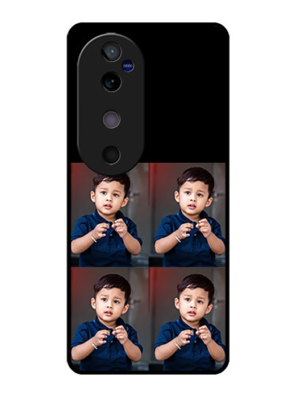 Custom Vivo V40 5G Custom Glass Phone Case4 Image Holder Design