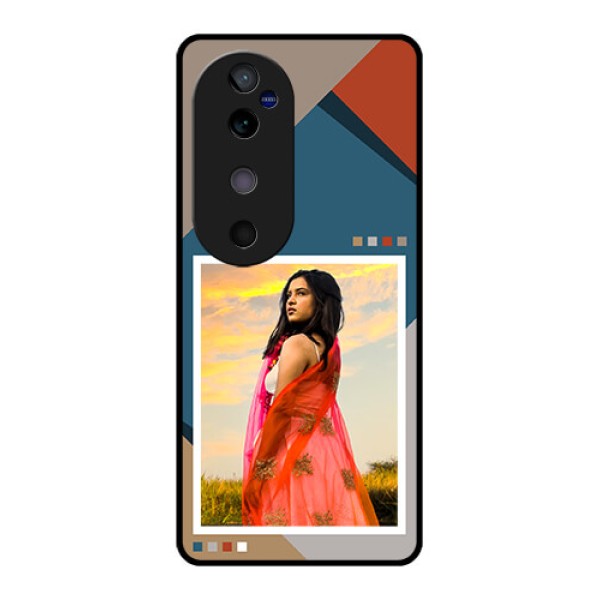 Vivo V40 5G Custom Glass Phone CaseRetro Color Pallet Design