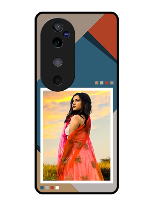 Custom Vivo V40 5G Custom Glass Phone CaseRetro Color Pallet Design