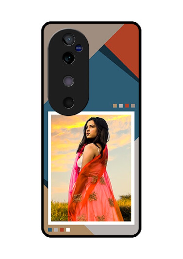 Vivo V40 5G Custom Glass Phone CaseRetro Color Pallet Design