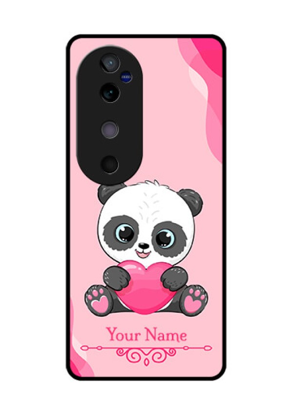 Vivo V40 5G Custom Glass Phone CaseCute Panda Design