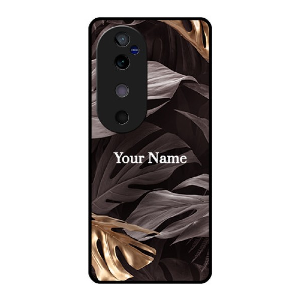 Vivo V40 5G Custom Glass Phone CaseWild Leaves Digital Paint Design Vivo V40 5G Custom Glass Phone CaseWild Leaves Digital Paint Design