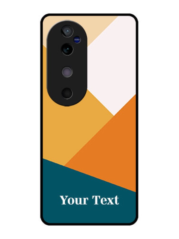 Custom Vivo V40 5G Custom Glass Phone CaseStacked Multi - Colour Design