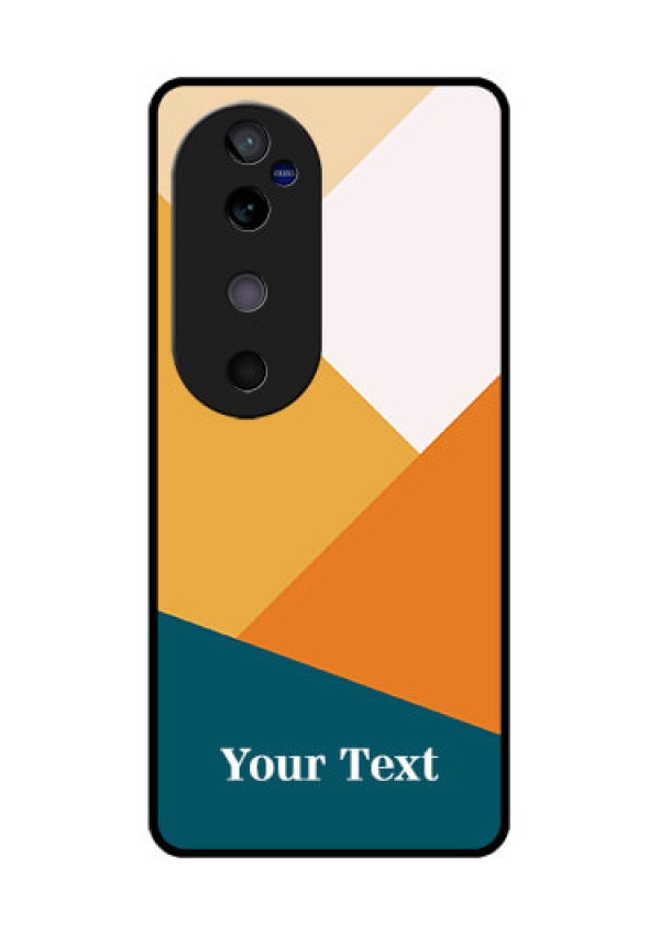 Vivo V40 5G Custom Glass Phone CaseStacked Multi - Colour Design