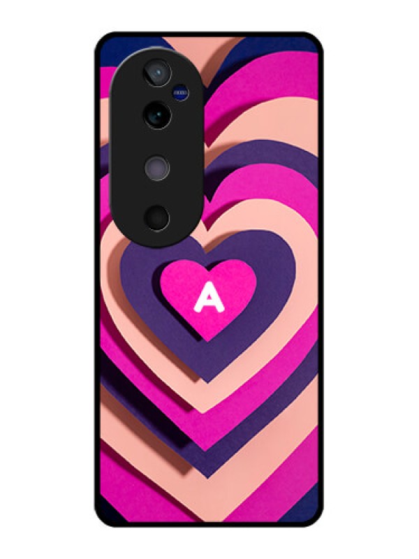 Custom Vivo V40 5G Custom Glass Phone CaseCute Heart Pattern Design
