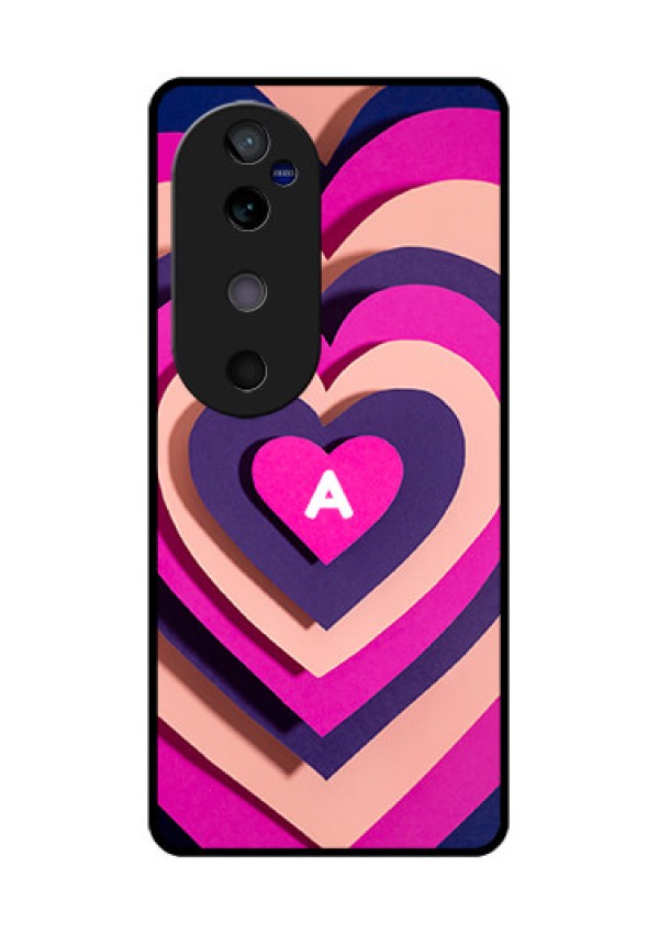 Vivo V40 5G Custom Glass Phone CaseCute Heart Pattern Design