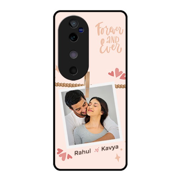 Vivo V40 5G Custom Glass Phone CaseForever And Ever Love Design