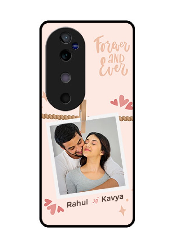 Vivo V40 5G Custom Glass Phone CaseForever And Ever Love Design