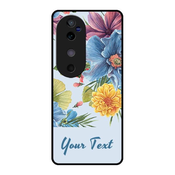 Vivo V40 5G Custom Glass Phone CaseStunning Watercolored Flowers Painting Design Vivo V40 5G Custom Glass Phone CaseStunning Watercolored Flowers Painting Design