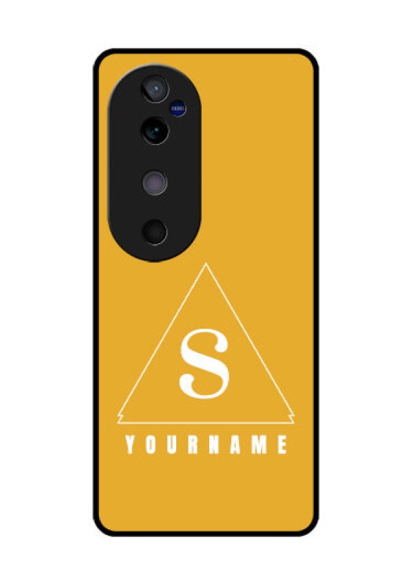 Vivo V40 5G Custom Glass Phone CaseSimple Triangle Design
