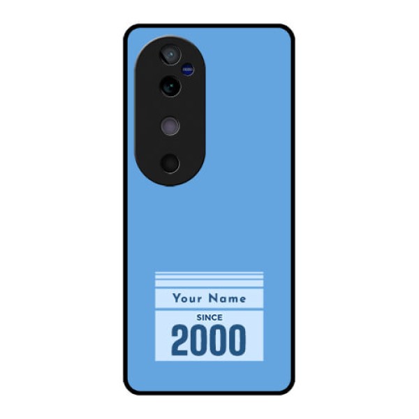 Vivo V40 5G Custom Glass Phone CaseCustom Year Of Birth Design