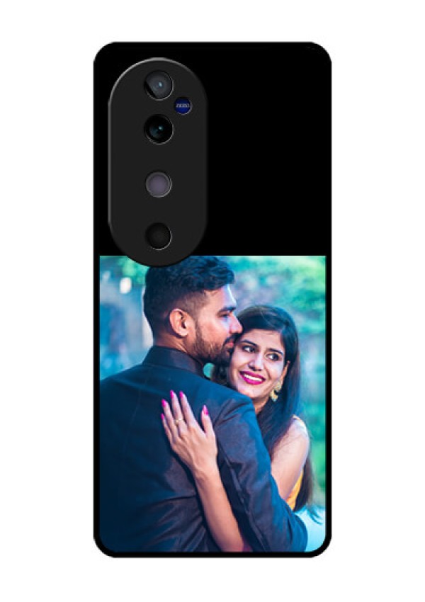 Vivo V40 5G Custom Glass Phone Case - Upload Full Picture With Custom Color Design