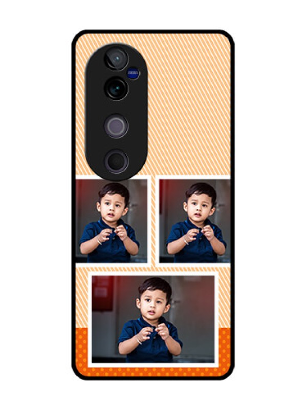 Custom Vivo V40 Pro 5G Custom Glass Phone CaseBulk Photos Upload Design