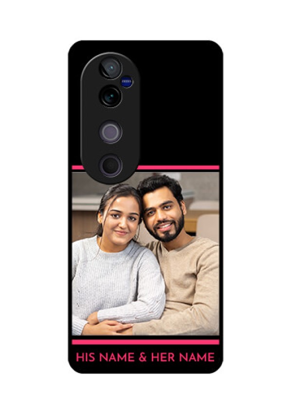 Vivo V40 Pro 5G Custom Glass Phone CaseWith Add Text Design