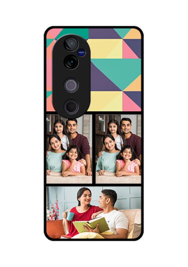 Vivo V40 Pro 5G Custom Glass Phone CaseBulk Pic Upload Design