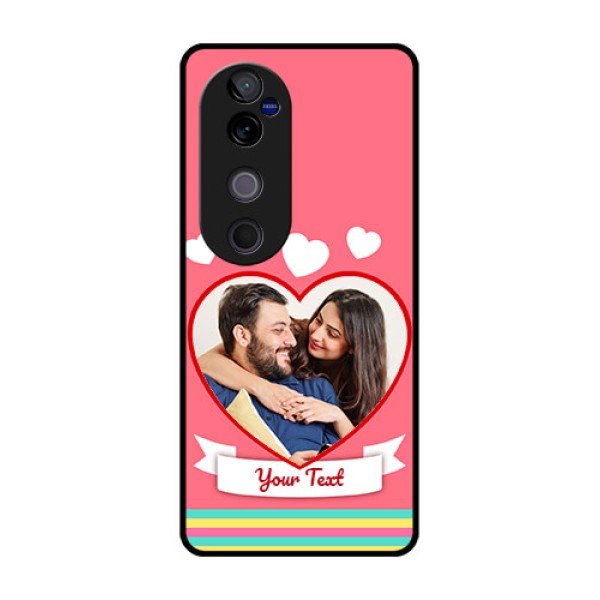 Vivo V40 Pro 5G Custom Glass Phone CaseLove Shapes Doodle Design
