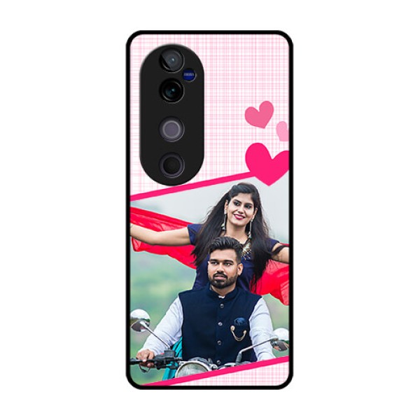 Vivo V40 Pro 5G Custom Glass Phone CaseLove Shape Heart Design