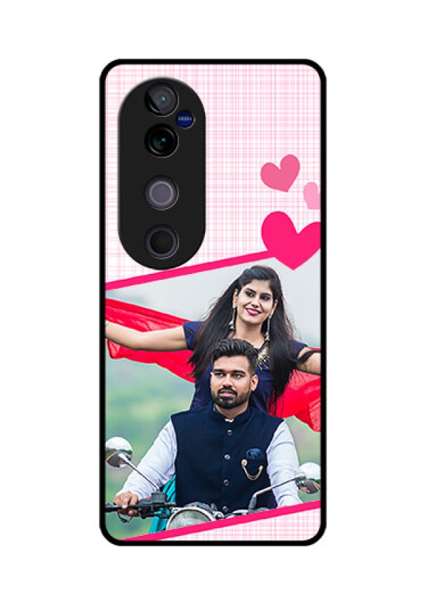 Vivo V40 Pro 5G Custom Glass Phone CaseLove Shape Heart Design