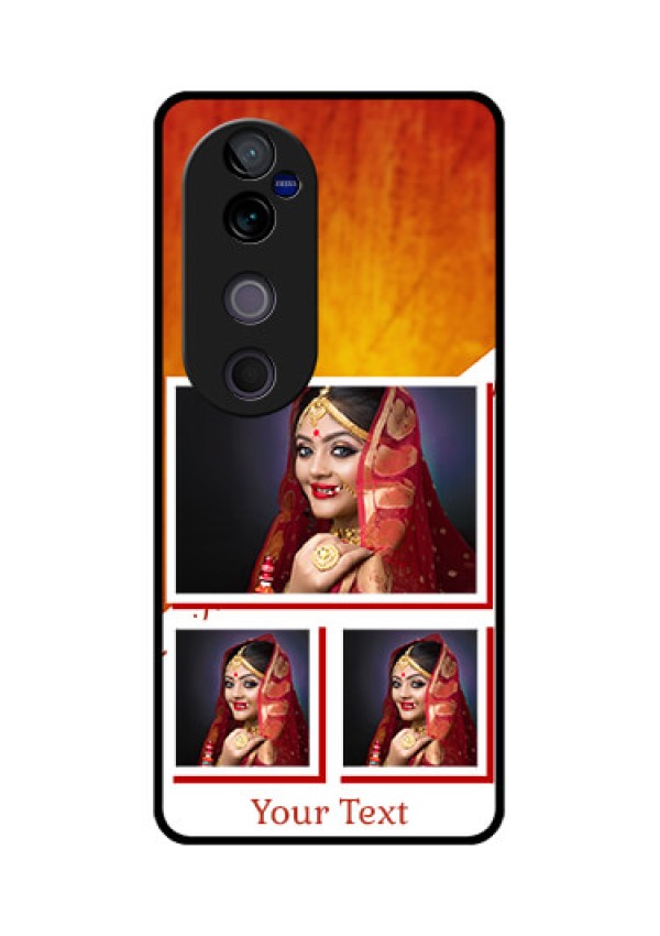 Vivo V40 Pro 5G Custom Glass Phone CaseWedding Memories Design