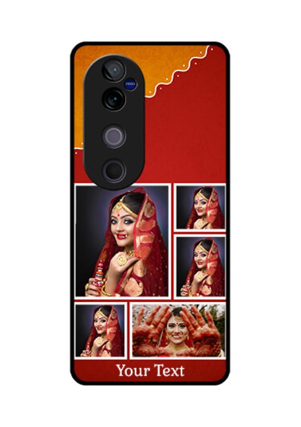 Vivo V40 Pro 5G Custom Glass Phone CaseWedding Pic Upload Design