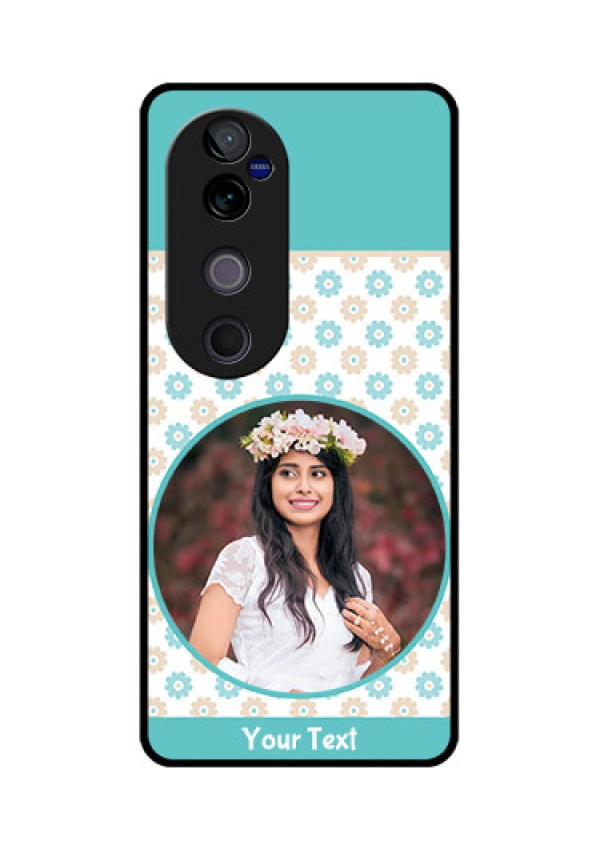 Vivo V40 Pro 5G Custom Glass Phone CaseBeautiful Flowers Design
