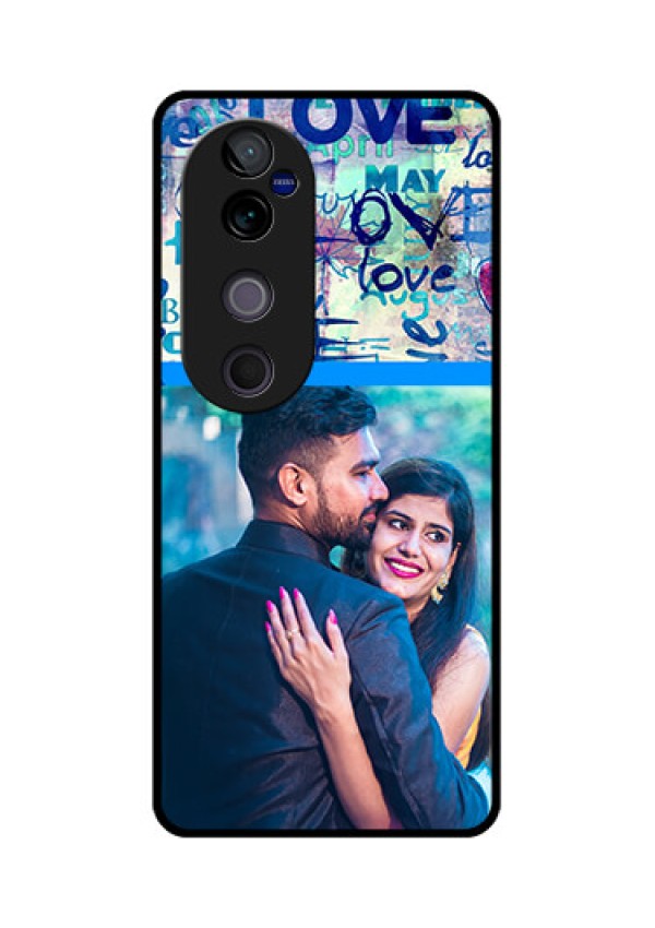 Vivo V40 Pro 5G Custom Glass Phone CaseColorful Love Design