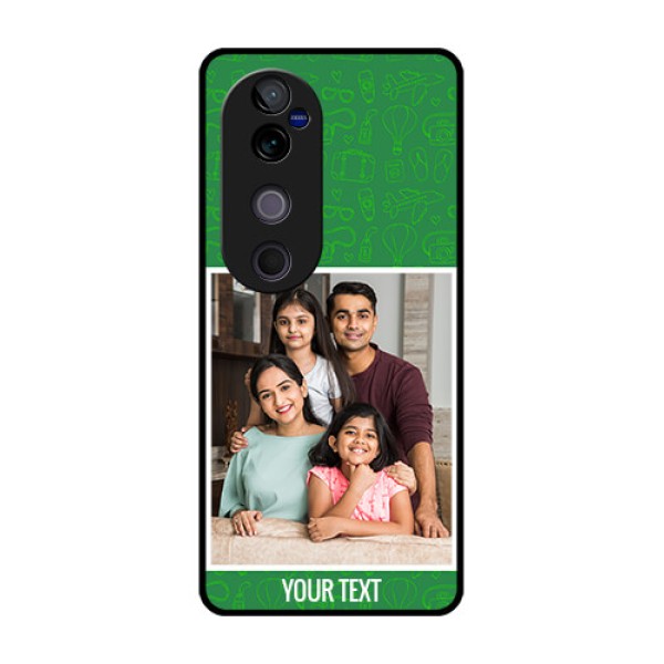 Vivo V40 Pro 5G Custom Glass Phone CasePicture Upload Design