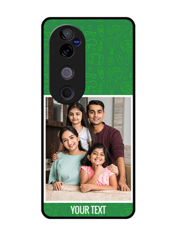 Custom Vivo V40 Pro 5G Custom Glass Phone CasePicture Upload Design