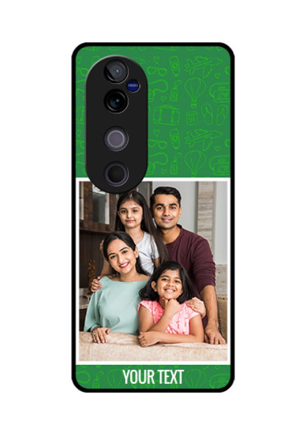 Vivo V40 Pro 5G Custom Glass Phone CasePicture Upload Design