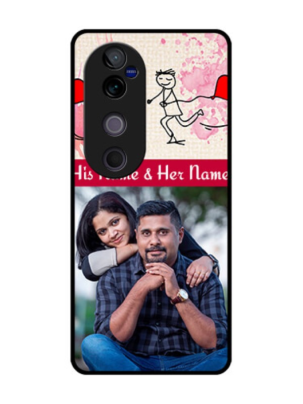 Custom Vivo V40 Pro 5G Custom Glass Phone CaseYou And Me Case Design